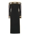 FENDI FENDI MANIA JERSEY MIDI DRESS,P00357039