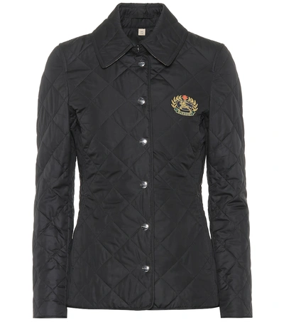 Burberry Franwell Diamond Quilted Jacket In Black