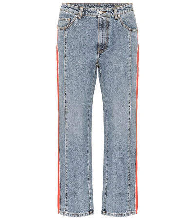 Alexander Mcqueen High-rise Straight Jeans In Blue