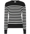 SAINT LAURENT Striped cashmere sweater,P00356534