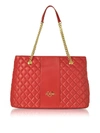 LOVE MOSCHINO QUILTED ECO LEATHER TOTE BAG,10767738