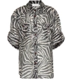 ZIMMERMANN Corsage linen and silk shirt,P00358654