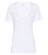 Isabel Marant Étoile Kranger Short-sleeve Linen V-neck Tee In White