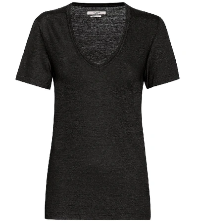 Isabel Marant Étoile Kranger Linen T-shirt In Black