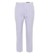 ALEXANDER MCQUEEN CROPPED MID-RISE STRAIGHT PANTS,P00367403
