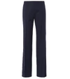 CHLOÉ MID-RISE WIDE-LEG WOOL-BLEND PANTS,P00355210