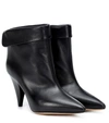 ISABEL MARANT LISBO LEATHER ANKLE BOOTS,P00354938