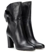 JIMMY CHOO MALENE 85 LEATHER ANKLE BOOTS,P00358151