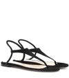 GIANVITO ROSSI ANYA SUEDE THONG SANDALS,P00365229