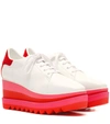 Stella Mccartney Sneakelyse Lace-up Bright Sneakers In Cherry