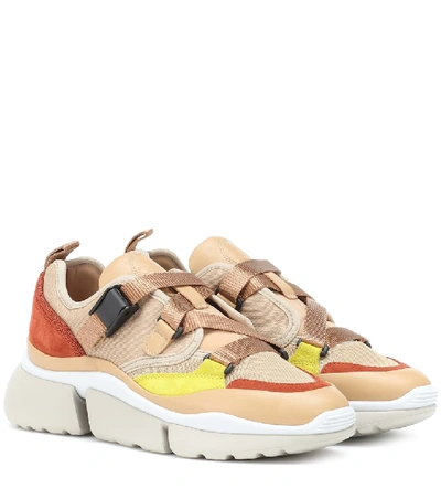 Chloé Sonnie Low Sneakers In Pink