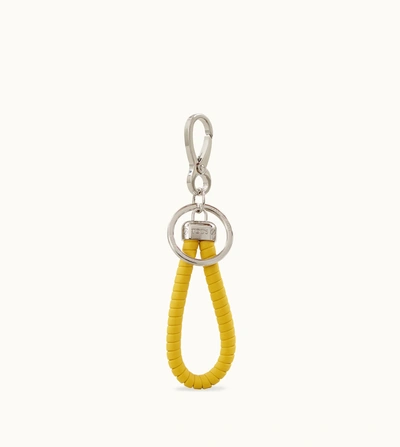Tod's Keyholder In Leather In Yellow
