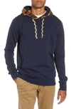 SCOTCH & SODA CONTRAST HOODED PULLOVER,145466