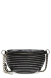 STEVE MADDEN Quilted Faux Leather Fanny Pack,BMANDIE
