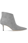 JIMMY CHOO Marinda 65 glittered Prince of Wales checked leather ankle boots