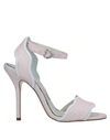 Francesca Bellavita Stardust Glitter Stiletto Sandals In Pink