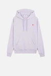 Ami Alexandre Mattiussi Ami De Coeur Hoodie In Pink