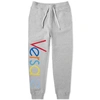 VERSACE Versace Logo Embroidered Multicolour Sweat Pant,A81505A228554-A8095