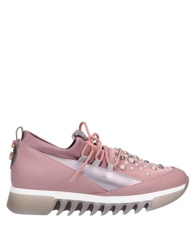 Alexander Smith Sneakers In Pastel Pink