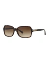 COACH RECTANGLE ACETATE SUNGLASSES,PROD142430158