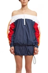 OPENING CEREMONY OPENING CEREMONY OFF THE SHOULDER WARM-UP ANORAK,ST212162