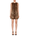 Dolce & Gabbana Leopard Print Shift Dress - Brown In Leopard