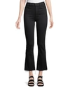 Mother Hustler Frayed Ankle Boot-cut Jeans In Not Guilty