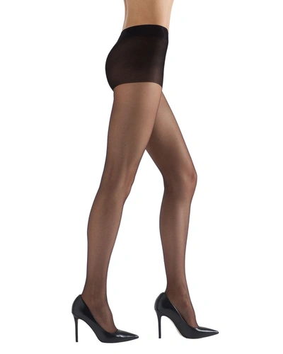 Natori Ultra Bare Sheer Control-top Tights In Black