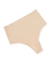 Chantelle Soft Stretch One Size High Waist Retro Thong In Ultra Nude