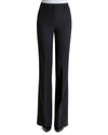 Akris Carol Straight-leg Wool Crepe Pants In Black