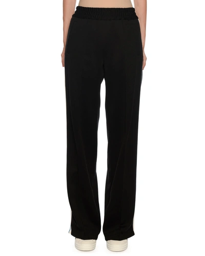 Off-white Track-striped Gym Pants In Black