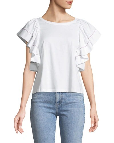 See By Chloé See By Chloe White Ruffled Blouse