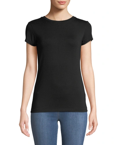 L'agence Ressi Crew Neck T-shirt In Black