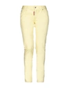 Dsquared2 Pants In Yellow