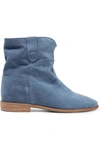 ISABEL MARANT ISABEL MARANT WOMAN CRISI SUEDE ANKLE BOOTS AZURE,3074457345619751221