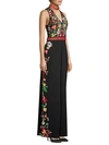 ALICE AND OLIVIA Nilsa Floral Embroidered Wide-Leg Jumpsuit