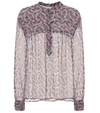 ISABEL MARANT ÉTOILE PRINTED SILK BLOUSE,P00361593