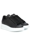 ALEXANDER MCQUEEN OVERSIZED LEATHER SNEAKERS,P00360214