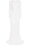 STELLA MCCARTNEY OPEN-BACK STRETCH-CREPE GOWN