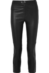 ISABEL MARANT MOFIRA CROPPED LEATHER SKINNY PANTS