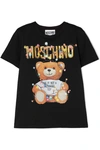 MOSCHINO PRINTED STRETCH-COTTON JERSEY T-SHIRT