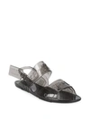 Off-white Zip-tie Jelly Sandals In Black