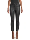 THE KOOPLES Franky Mid-Rise Faux Leather Pants