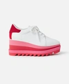 Stella Mccartney Sneakelyse Lace-up Bright Sneakers In Pink