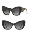 DOLCE & GABBANA DG4349 54MM Sculpted Cat Eye Sunglasses