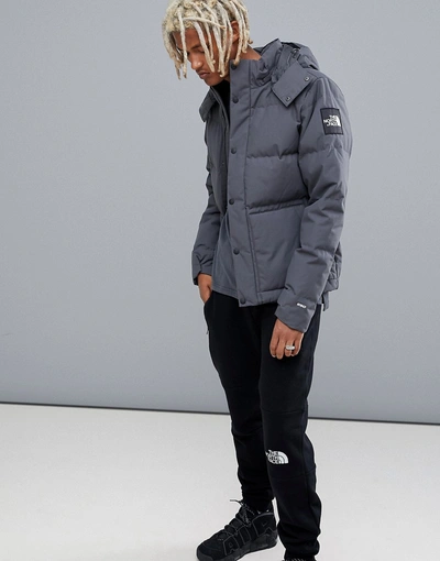The North Face Box Canyon Jacket In Gray - Black
