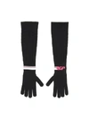 PRADA TECHNO NYLON LONG GLOVES,10754784