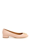 Tory Burch Chelsea Cap Toe Ballet Flats In Goan Sand (pink)