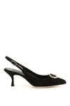 Dolce & Gabbana Bellucci Slingback Pumps In Nero (black)