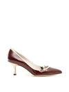 DOLCE & GABBANA PATENT LORI PUMPS,10709398